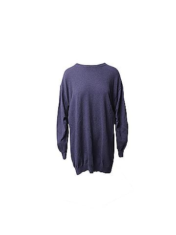 Stella McCartney  Stella McCartney All is Love Oversized Jumper in Navy Blue Wool (view 2)
