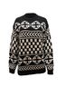 Alanui 100% Wool Black Alanui Aztec Print Sweater in Black Wool Size S - photo 1