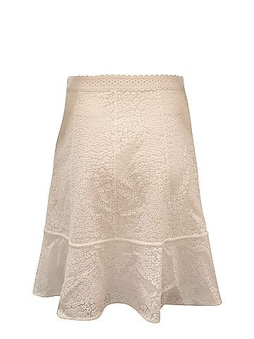 Michael Kors Michael Michael Kors Gored Lace skirt in white (view 2)