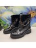 Zadig & Voltaire 100% Leather Solid Black Boots Size EU 36 - photo 4