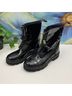 Zadig & Voltaire 100% Leather Solid Black Boots Size EU 36 - photo 7