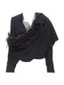 Comme des Garçons 100% Synthetic Black Comme Des Garcons rose tulle scalloped sash blazer Size 12 - photo 1
