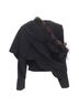 Comme des Garçons 100% Synthetic Black Comme Des Garcons rose tulle scalloped sash blazer Size 12 - photo 5