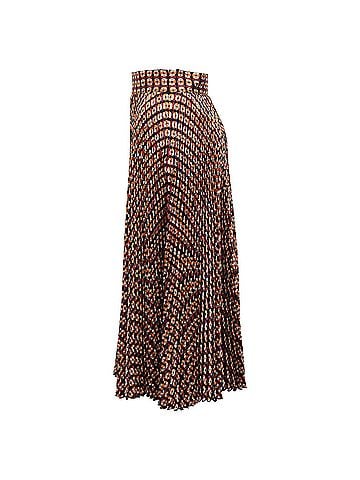 Mulberry  Mulberry Printed Midi Skirt in Multicolor Polyester (view 2)