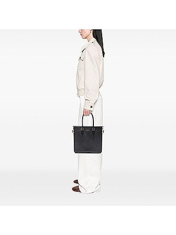 Burberry Leather and Mega Check Canvas Banwell Tote (view 2)