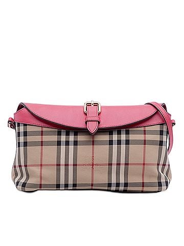 Burberry Haymarket Check Canvas Leah Crossbody (view 1)
