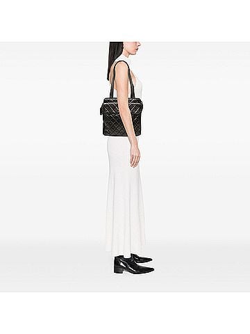 Chanel CC Quilted Lambskin Front Pocket Tote (view 2)