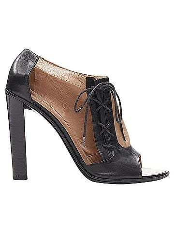 Céline Celine Phoebe Philo leather lace peep toe bootie (view 1)
