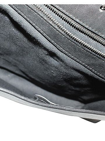 Jean Paul Gaultier Jean Paul Gaultier Spring Patchwork Pouch in Black Leather (view 2)