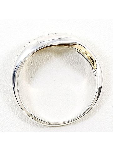 Unbranded K10 10K Yellow Gold (YG) Silver Ring, 1 piece, Total Weight 3.7g, Like New Condition. (view 2)