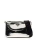 Prada 100% Leather Silver Brushed Leather Re Edition Zip Messenger Bag One size - photo 1