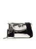 Prada 100% Leather Silver Brushed Leather Re Edition Zip Messenger Bag One size - photo 7