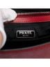Prada 100% Leather Red Saffiano Double Turn Lock Top Handle Bag One size - photo 2