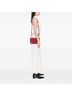 Prada 100% Leather Red Saffiano Double Turn Lock Top Handle Bag One size - photo 6
