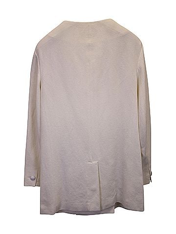 Vanessa Bruno Vanessa Bruno Double-Breasted Peacoat in Cream Cotton (view 2)