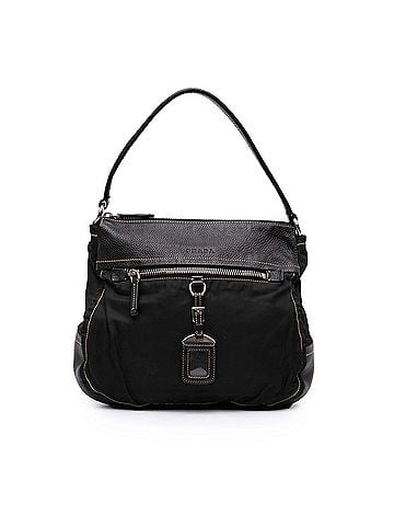 Prada Leather and Tessuto Shoulder Bag (view 1)
