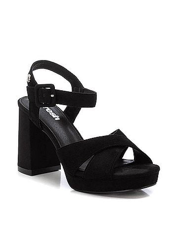 XTI Women's Heeled Leather Sandals (view 2)