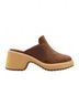 Volatile Brown Women's Monet Bock Heel Clogs Size 9 - photo 1