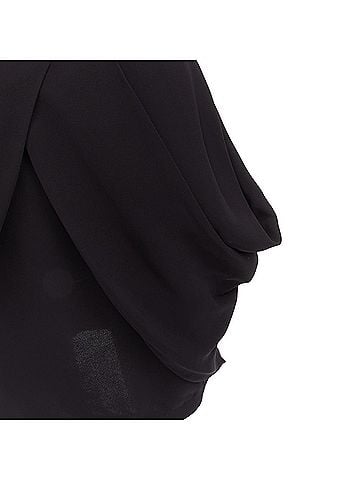 Miu Miu Miu Miu asymmetric draped high waisted mini tulip skirt (view 2)