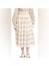 ADEAM Checkered-gingham White Tan Active Skirt Size S - photo 3