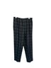 Alfred Dunner Plaid Green Black Casual Pants Size 16 - photo 1
