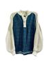 We the Free 100% Cotton Solid Blue Ivory Pullover Sweater Size M - photo 9