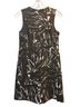 Tory Burch Floral Brown Ivory Casual Dress Size 2 - photo 2