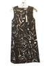 Tory Burch Floral Brown Ivory Casual Dress Size 2 - photo 1