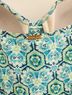 Helen Jon Graphic Floral Blue Green Swimsuit Top Size M - photo 8