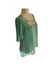Altar'd State 100% Polyester Green White Short Sleeve T-Shirt Size M - photo 4