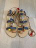 Steve Madden Solid Blue Tan Sandals Size 7 - photo 3