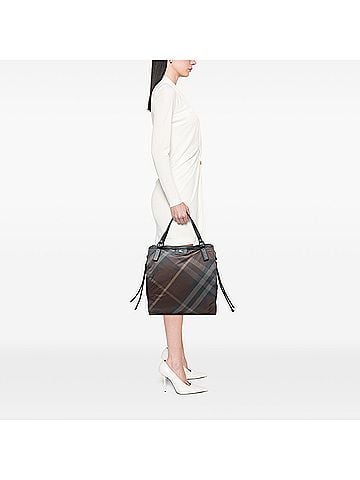 Burberry Supernova Check Nylon Buckleigh Tote (view 2)
