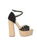 Jessica Simpson Black Tan Heels Size 9 - photo 1