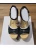 Jessica Simpson Black Tan Heels Size 9 - photo 3