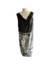 Dana Kay Print Black Gray Casual Dress Size 16 - photo 1