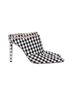 Altuzarra 100% Canvas White Altuzarra Checkered Davidson Houndstooth Mules in White Canvas Size EU 40 1/2 - photo 1