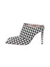Altuzarra 100% Canvas White Altuzarra Checkered Davidson Houndstooth Mules in White Canvas Size EU 40 1/2 - photo 2