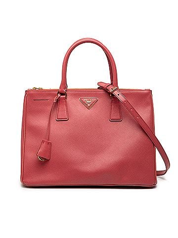Prada Medium Saffiano Lux Galleria Double Zip Satchel (view 1)
