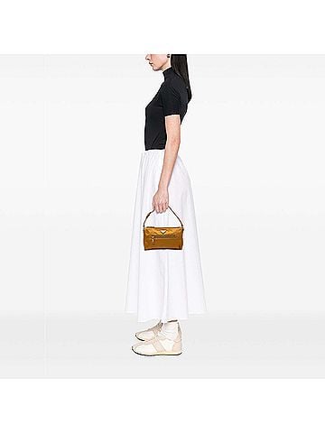 Prada Saffiano Trimmed Tessuto Handbag (view 2)