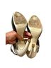 Dries Van Noten 100% Leather Color Block Black White Heels Size 7 - photo 8
