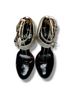 Dries Van Noten 100% Leather Color Block Black White Heels Size 7 - photo 6