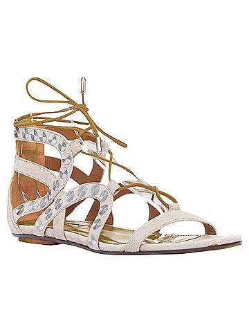 Aquazzura Aquazzura Leather Disc Studded Gladiator Sandals (view 2)