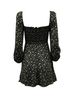 Reformation 100% Other Black Reformation Remi Mini Dress in Floral Viscose Size 8 - photo 3