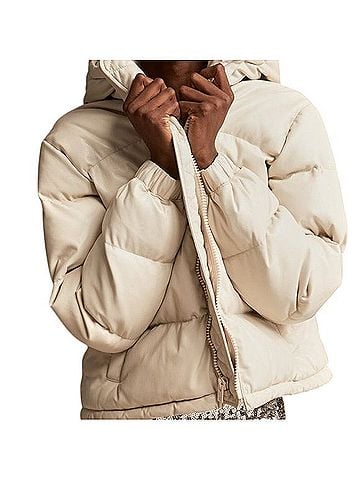 Lucky Brand Oversized Faux Leather Puffer Jacket Jacket (view 1)