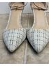 Pashion Tweed Multi Color Ivory Black Heels Size 8 - photo 7
