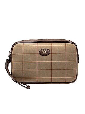 Burberry Vintage Check Canvas Clutch (view 1)