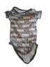Puma 100% Cotton Print Gray Bodysuit Size 3 - photo 1