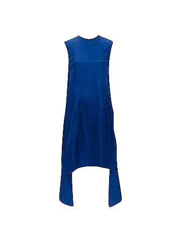 MARNI Marni cobalt viscose raw ayed edge step hem fed back dress (view 1)