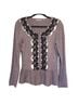 NY Collection Gray Black Cardigan Size M - photo 2