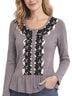 NY Collection Gray Black Cardigan Size M - photo 1